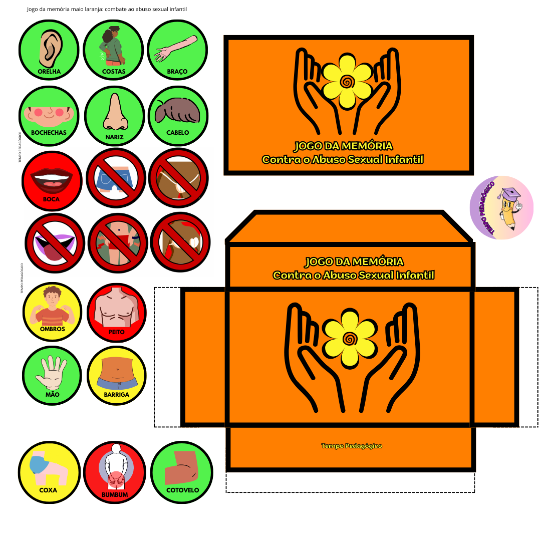 Jogo da Memória - Semáforo do Toque Maio Laranja