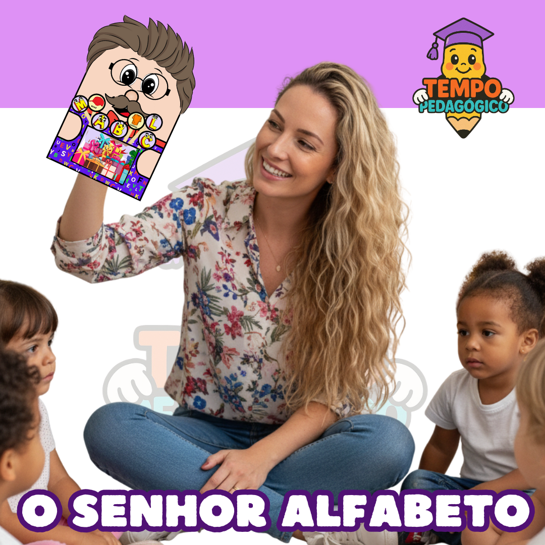 Luva de história - O Aniversário do seu alfabeto