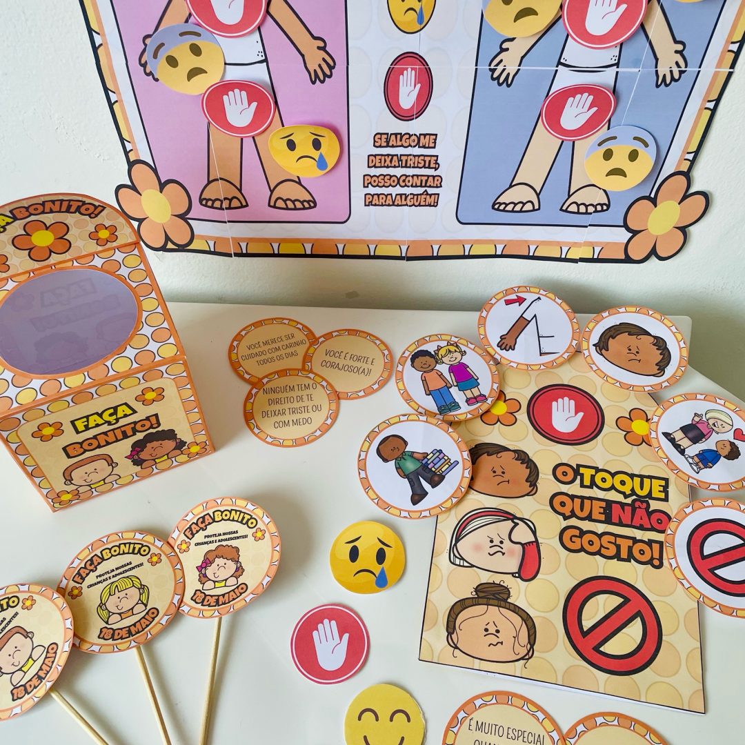 Kit Maio Laranja - Meu Corpinho é Meu