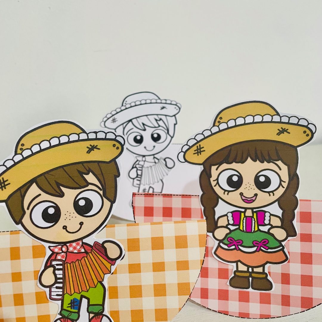 Lembrancinha Caipirinha Dançante  - Colorida e P&B