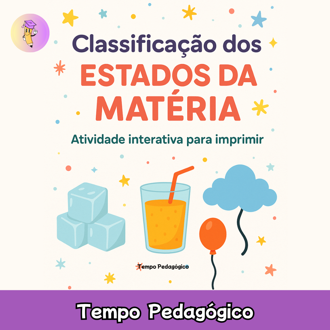 Planilha Interativa – Classificação dos Estados da Matéria