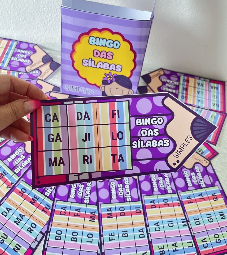 BINGO DAS SILABAS SIMPLES