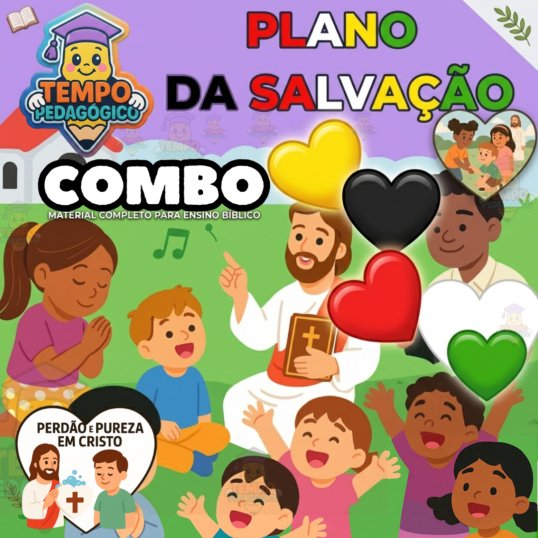 COMBO COMPLETO – Plano da Salvação Coração: As 5 Cores que Transformam Vidas + BÔNUS