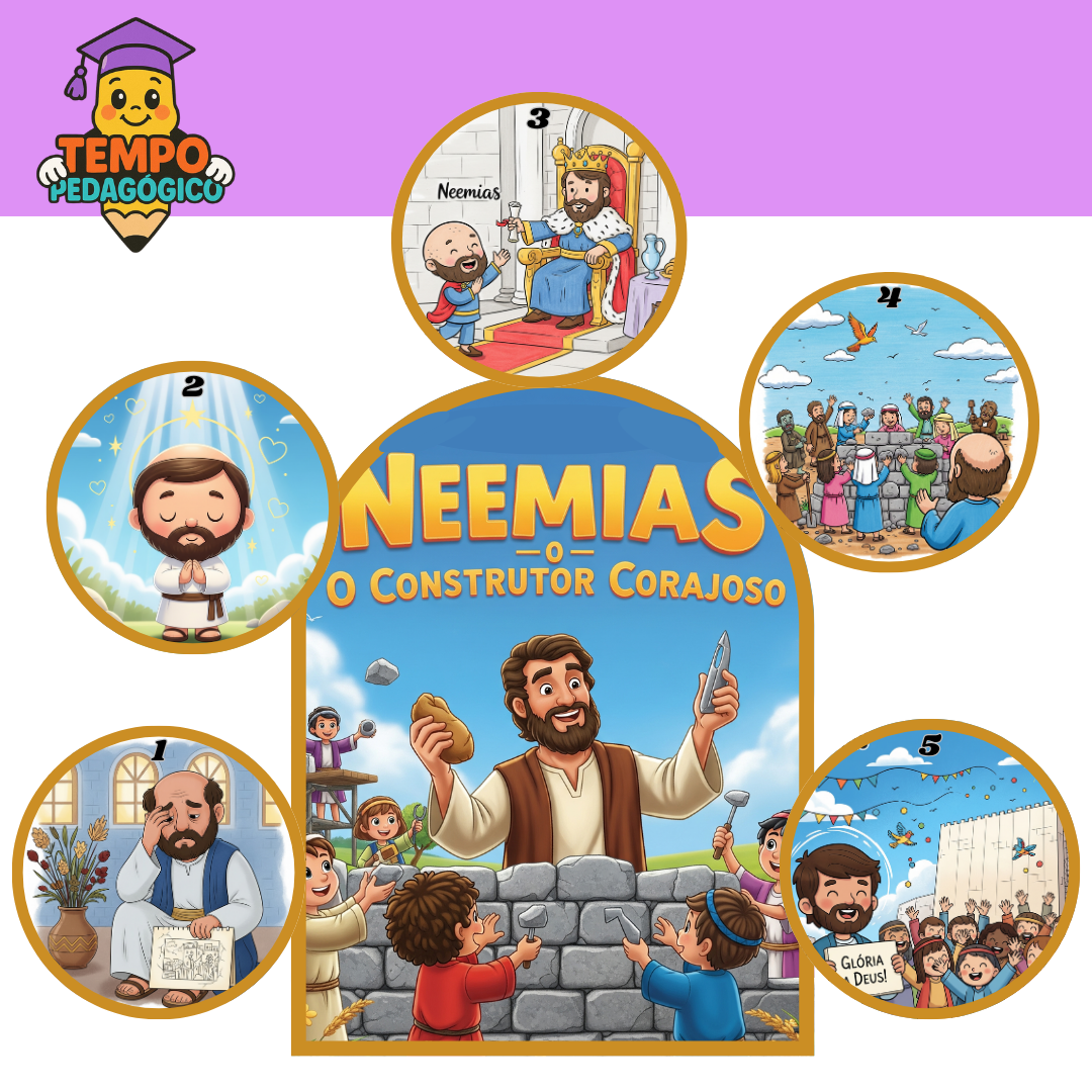 KIT Luva de História de Neemias: O Construtor Corajoso!
