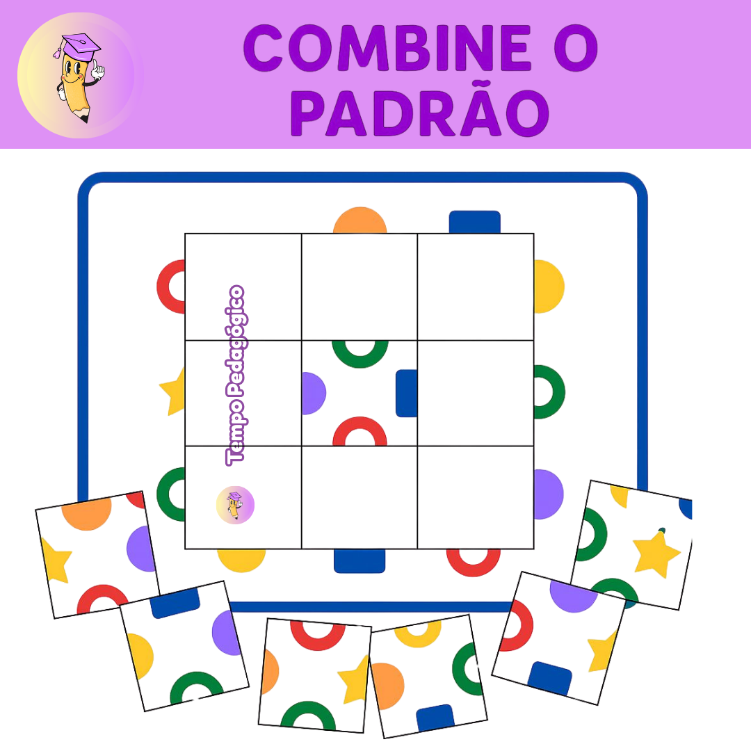 Recurso Educacional “Combine o Padrão” – Atividade de Percepção Visual e Atenção para Educação Infantil e Alfabetização