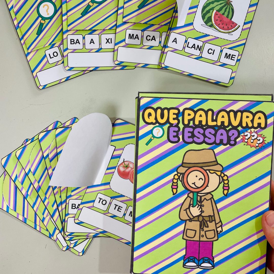 Que palavra é essa? – Um desafio divertido para pequenos detetives da alfabetização!