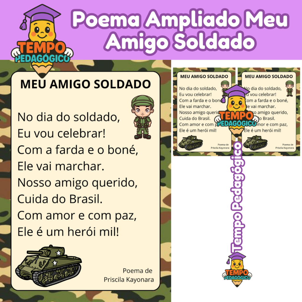 Poema Ampliado Meu Amigo Soldado – Tempo Pedagógico