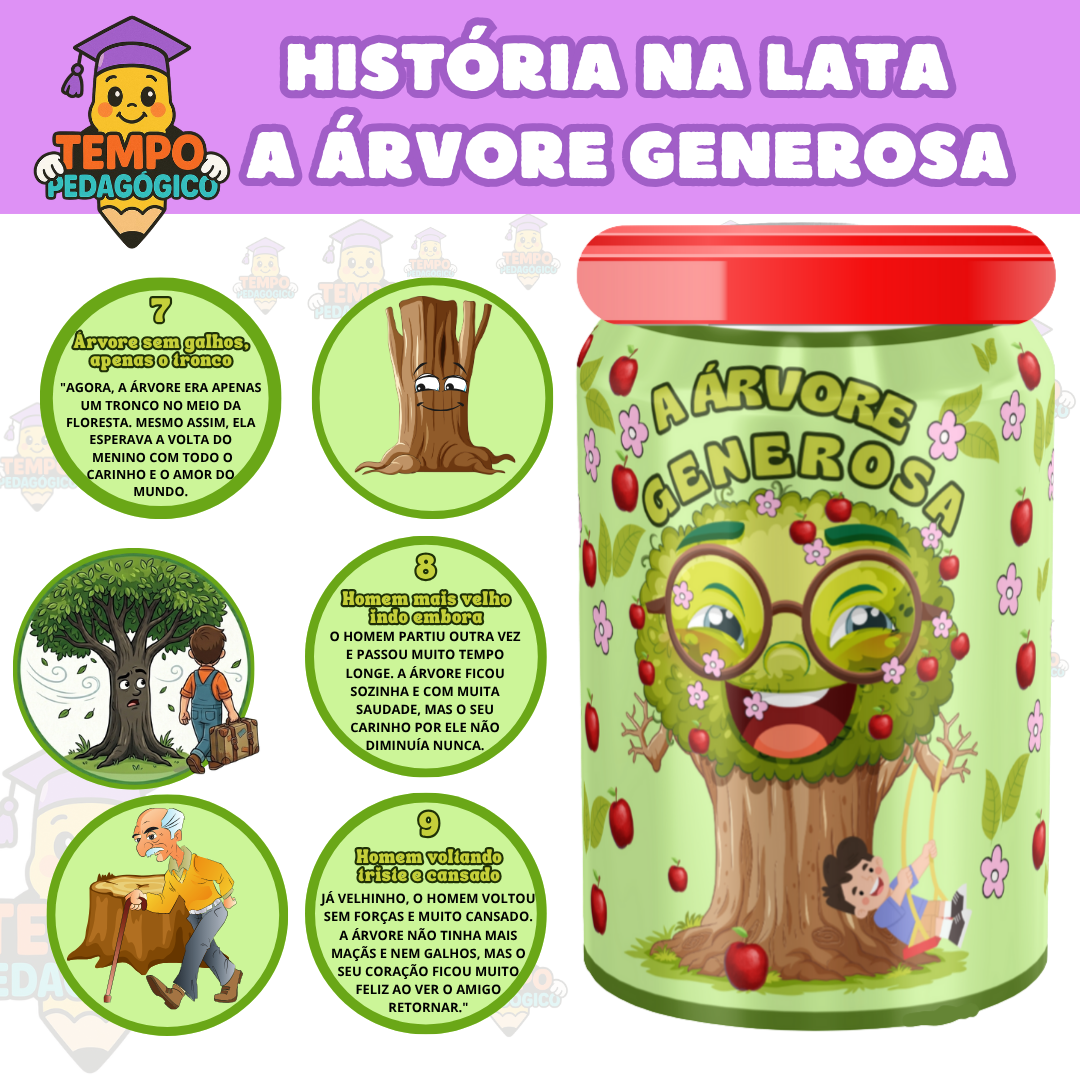 Recurso lata de história: A Árvore Generosa