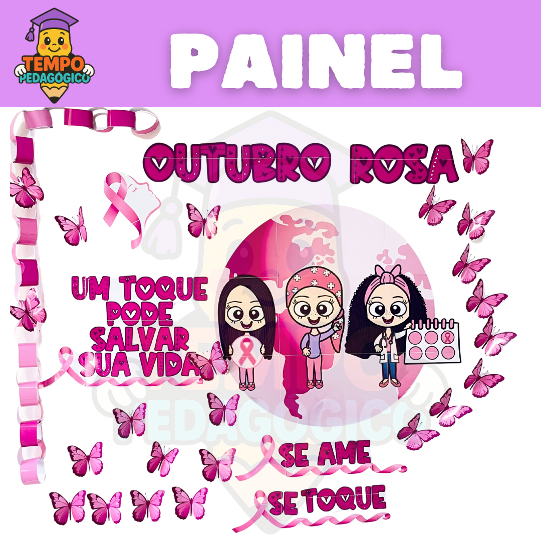 Painel Outubro Rosa: A Beleza do Cuidado e da Prevenção