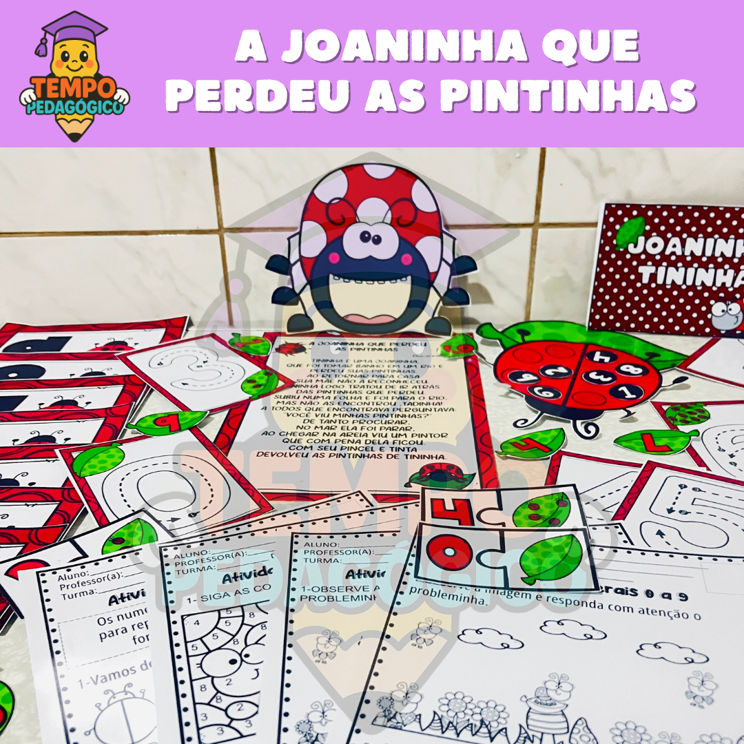 A Joaninha que Perdeu as Pintinhas - Numerais de 0 a 9