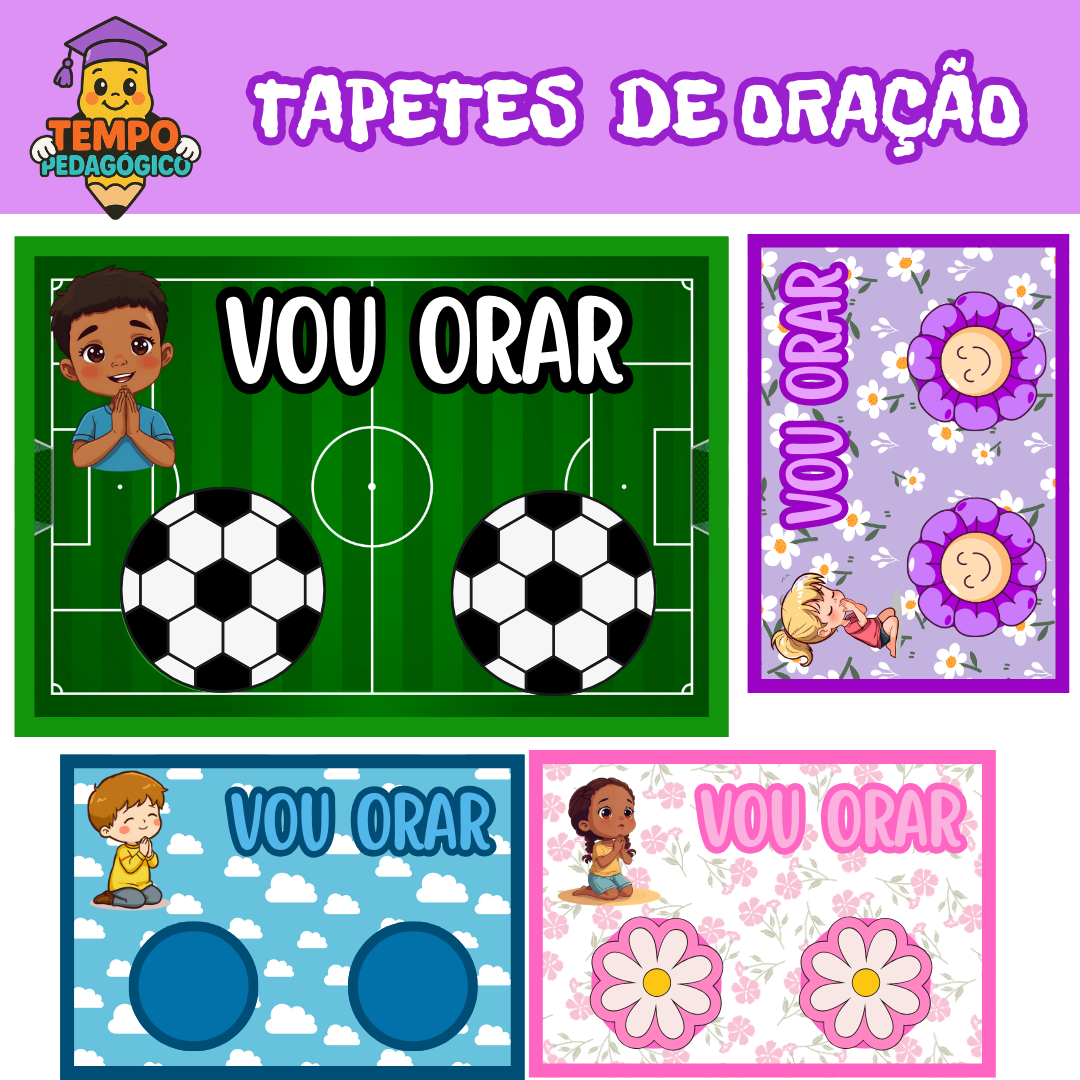 Tapete de Oração: Menino e Menina