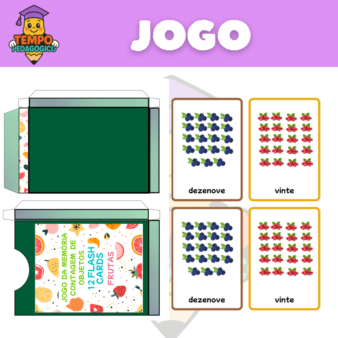 Jogo da Memória – Contagem de Objetos: Frutas