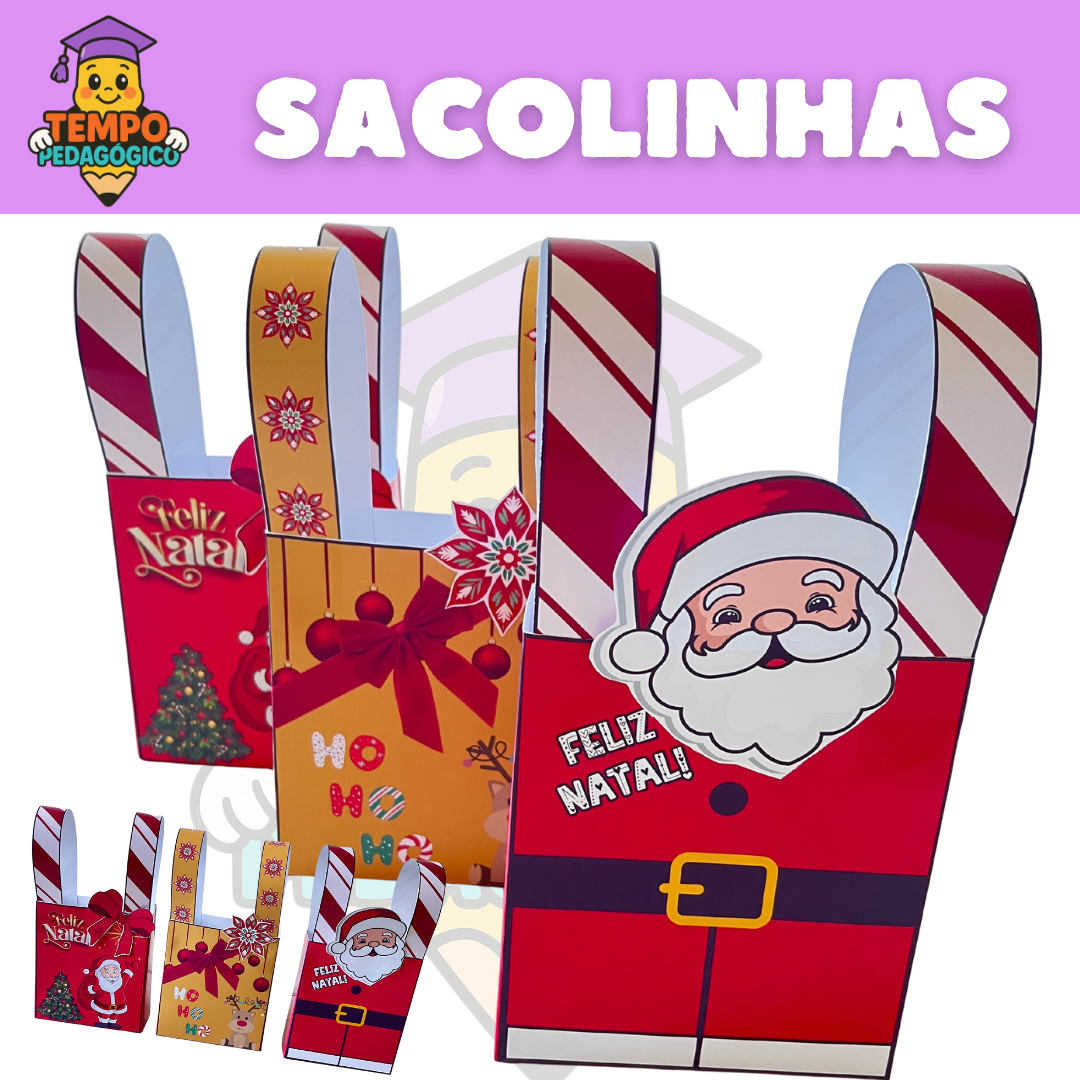 Sacolinha de Natal Exclusiva para Presentear com Carinho!