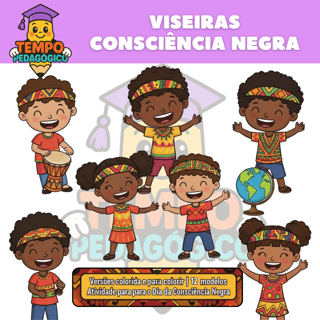 Kit Viseiras Africanas – Dia da Consciência Negra