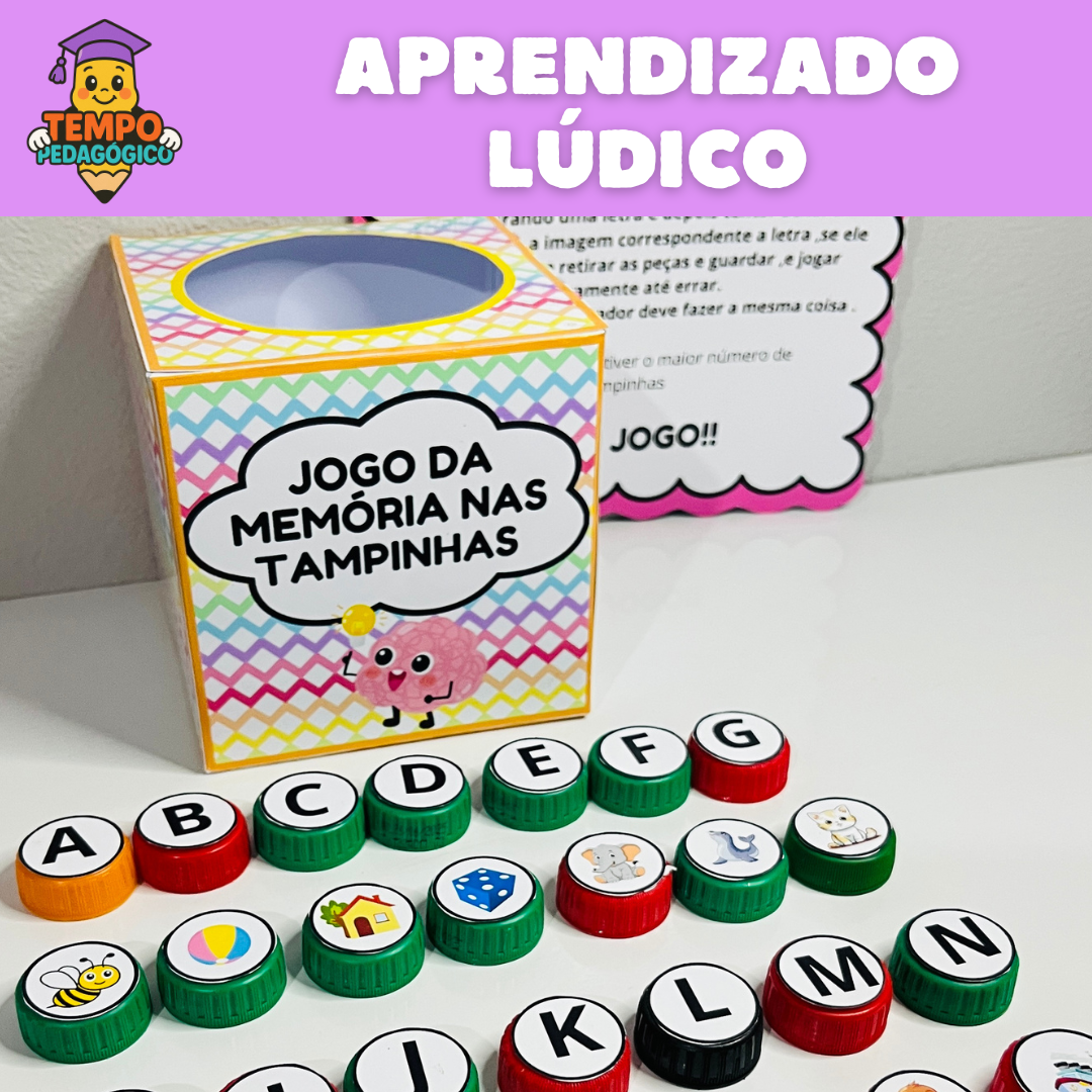 Jogo da Memória nas Tampinhas