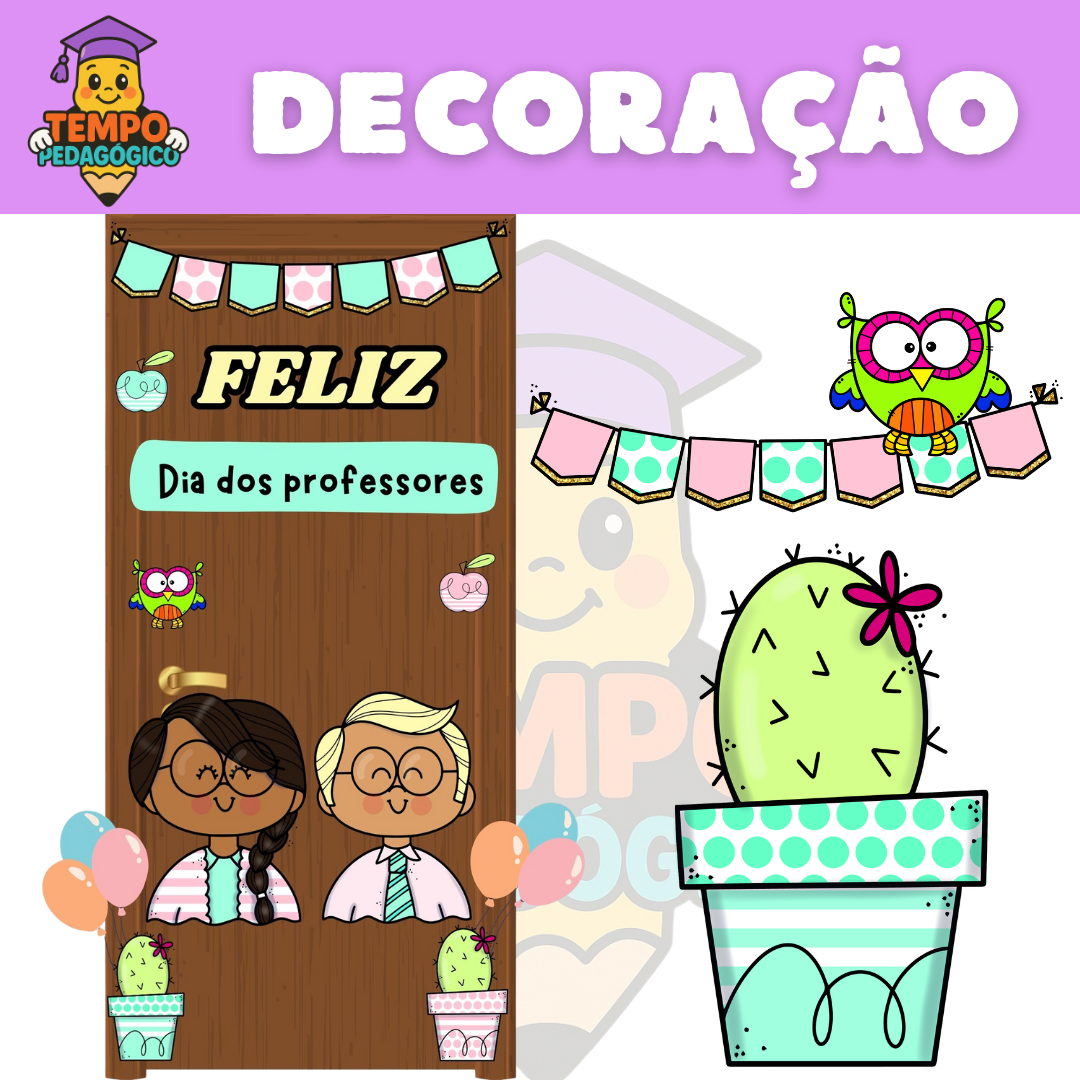 Painel Decorativo para porta - Dia dos Professores