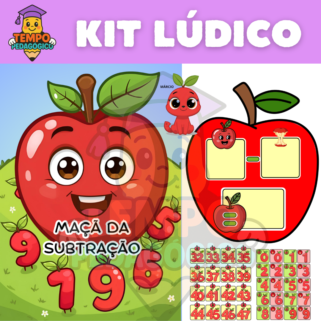 MAÇÃ DA SUBTRAÇÃO – Recurso Lúdico Matemático