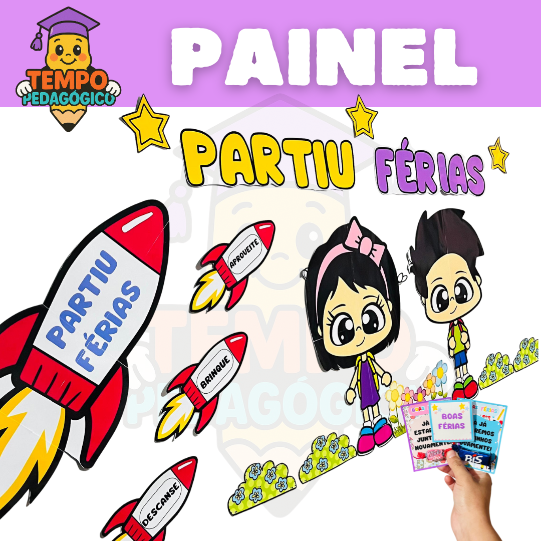 PAINEL PARTIU FÉRIAS!