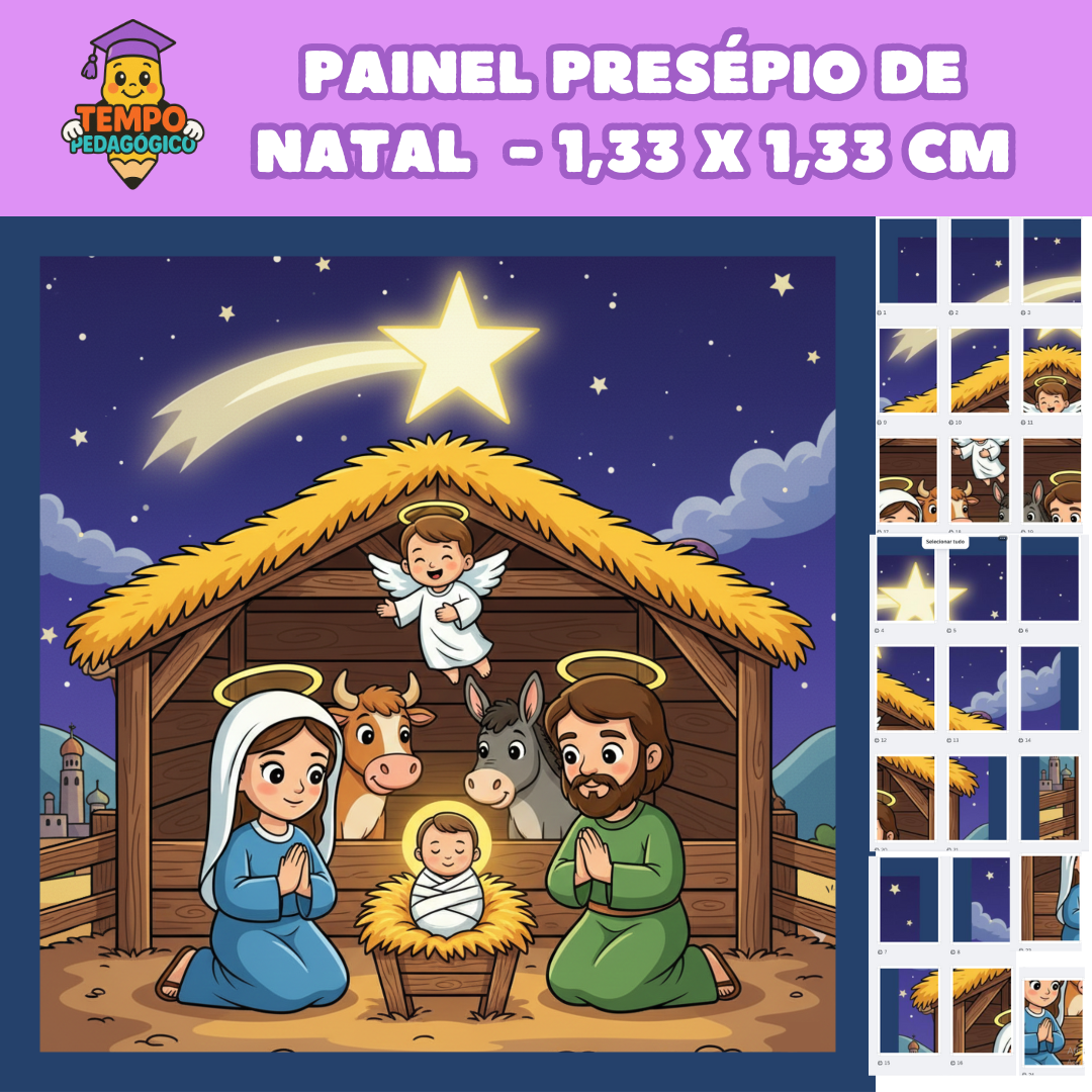 Painel Presépio de Natal Gigante