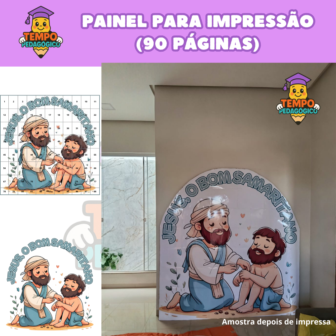Painel Decorativo "Jesus, o Bom Samaritano"