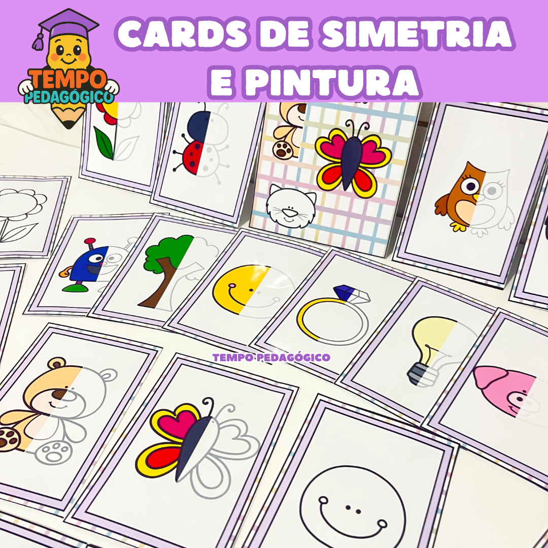 Cards de Simetria e Pintura