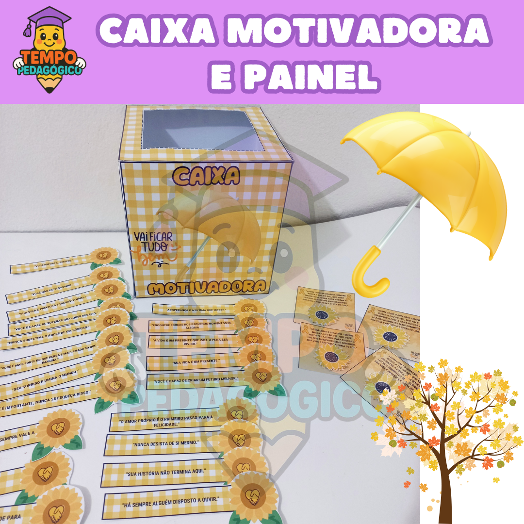 Caixa Motivadora e Painel - Setembro Amarelo