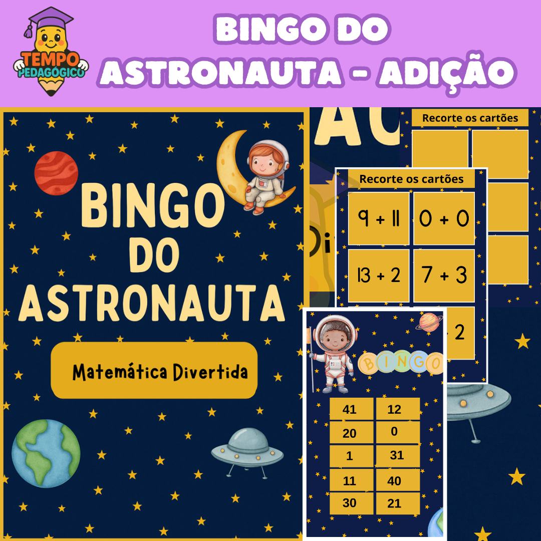 Bingo do Astronauta - Adição