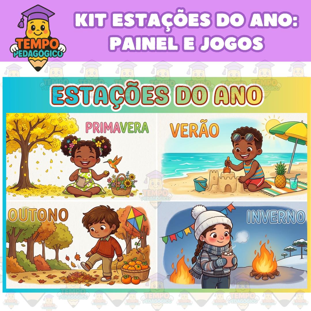 Kit Estações do Ano: Painel e Jogos