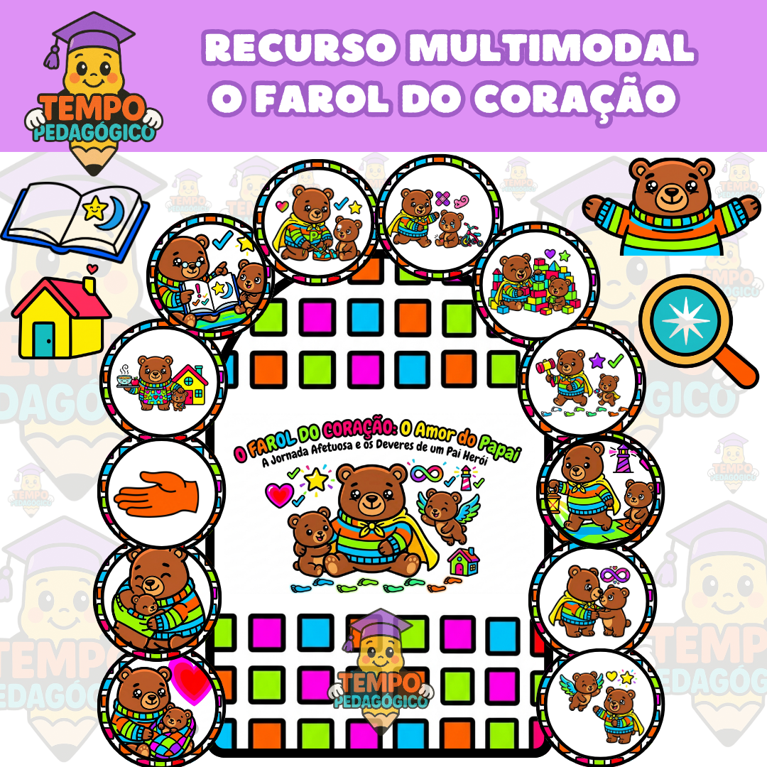 Contação de História com Recurso multimodal - O Farol do Coração: O Amor do Papai