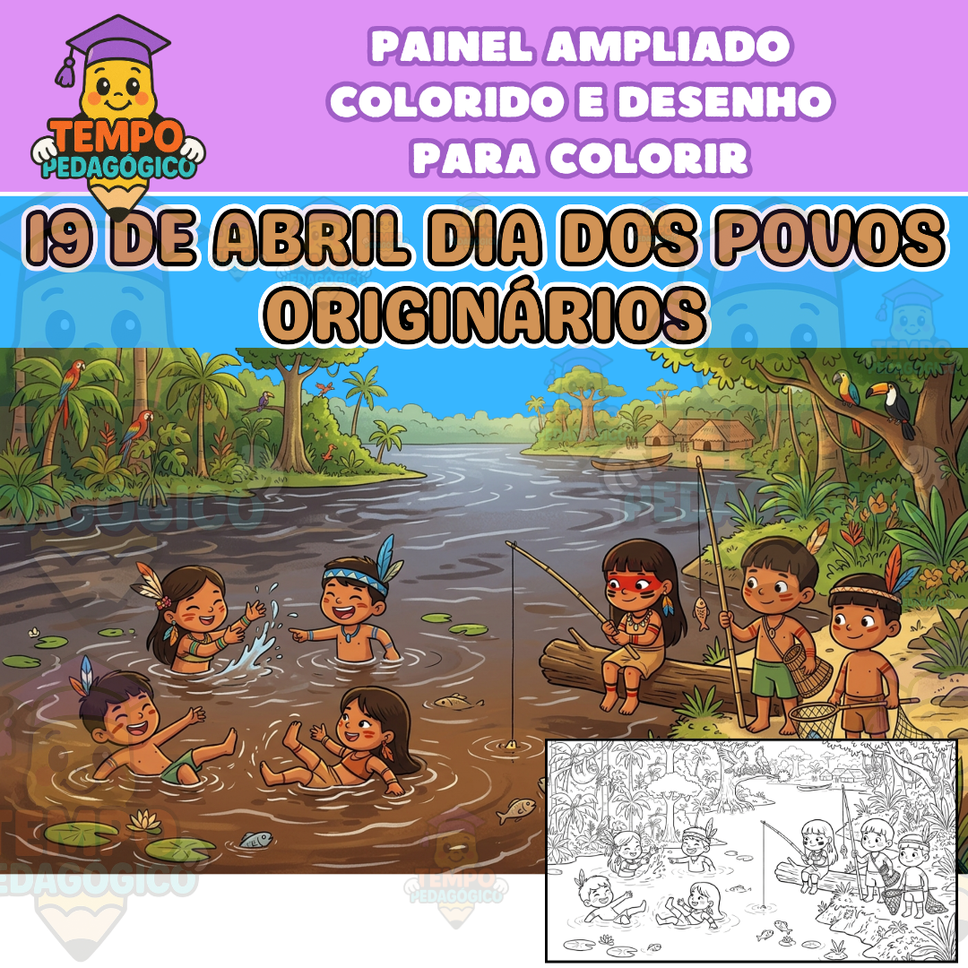 PAINEL AMPLIADO 19 DE ABRIL DIA DOS POVOS ORIGINÁRIOS