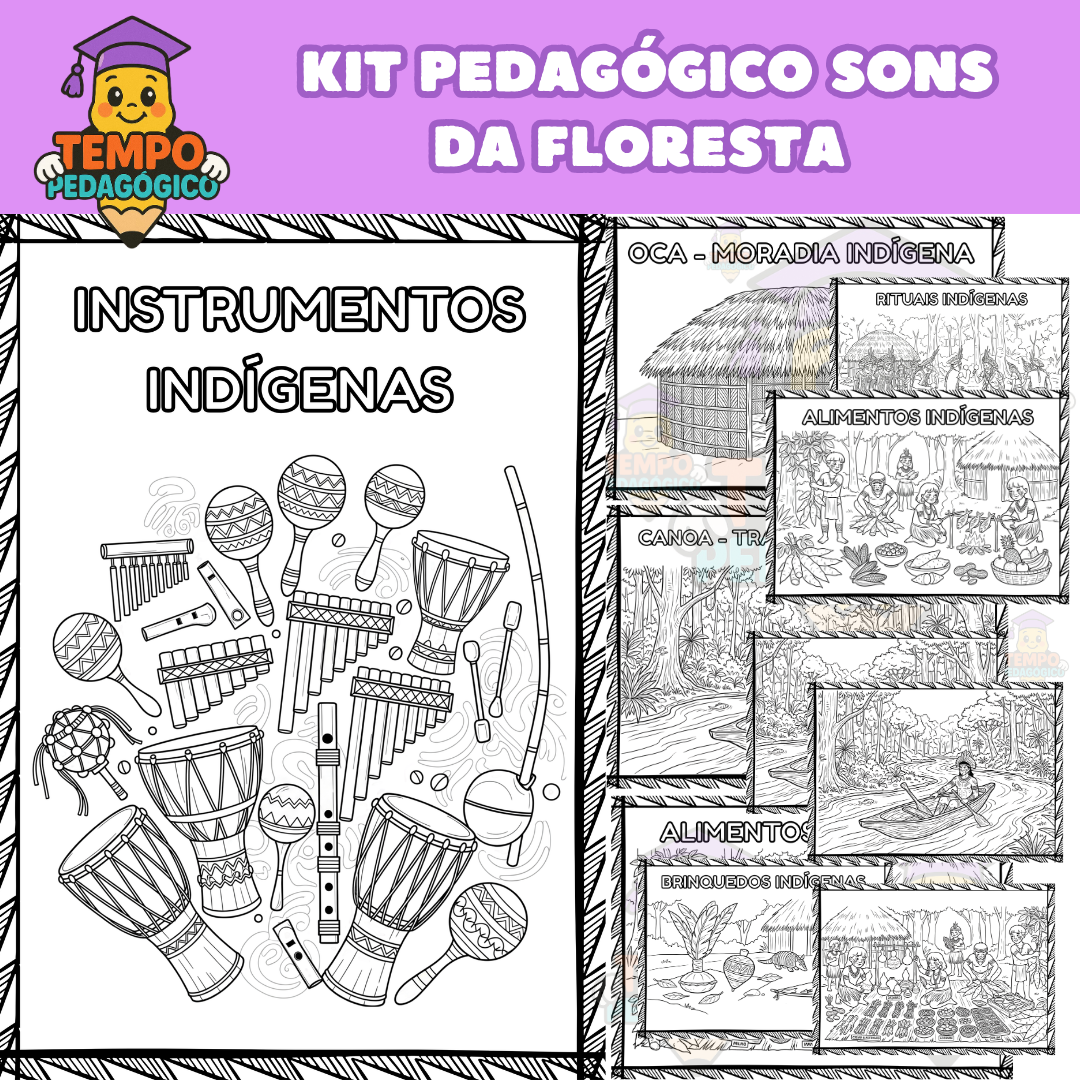 Kit Pedagógico "Sons da Floresta": O Resgate da Ancestralidade em Suas Mãos