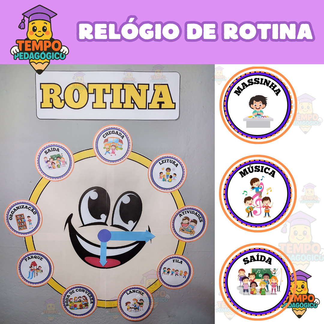 Relógio de Rotina: Organização e Diversão na Educação Infantil!