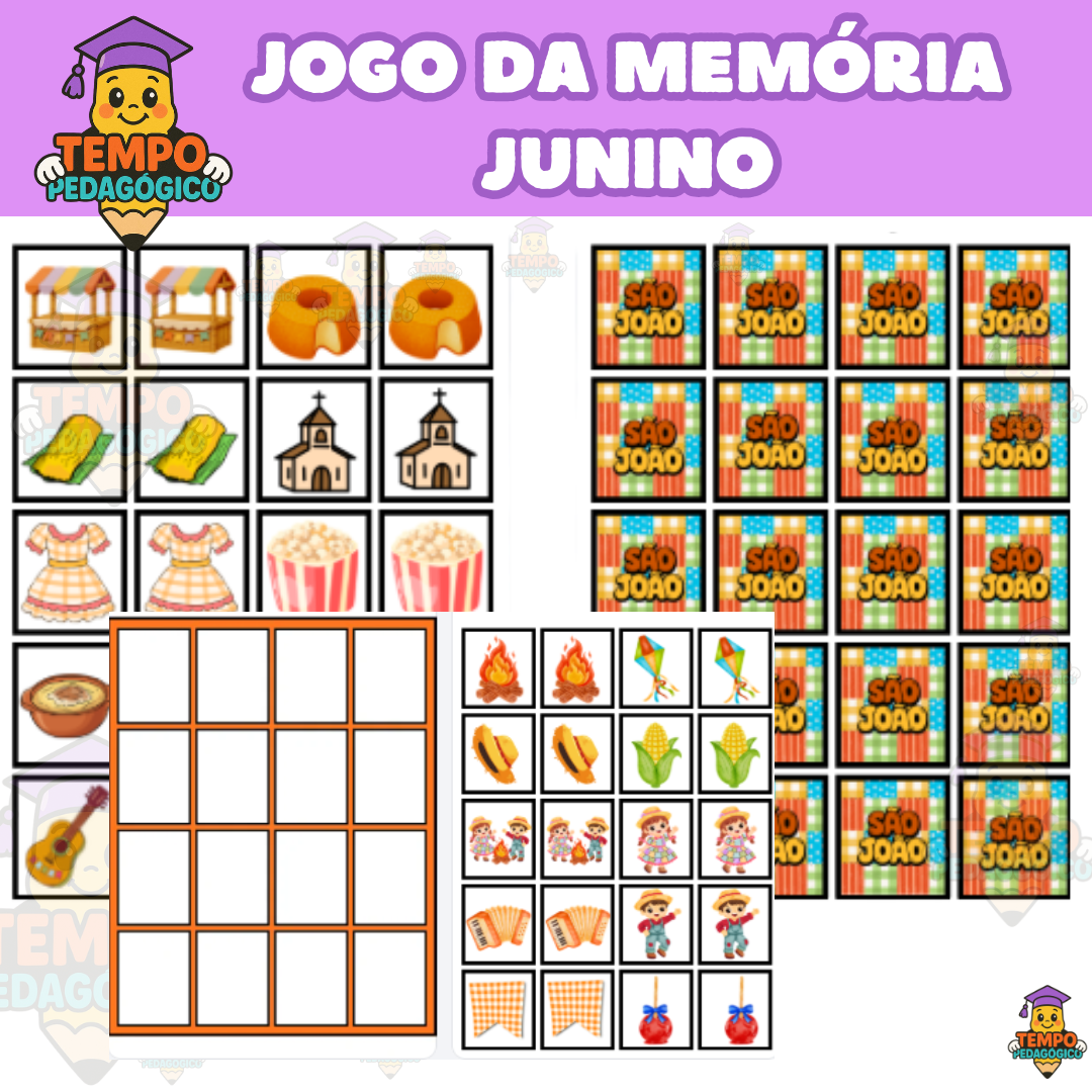 JOGO DA MEMÓRIA JUNINO