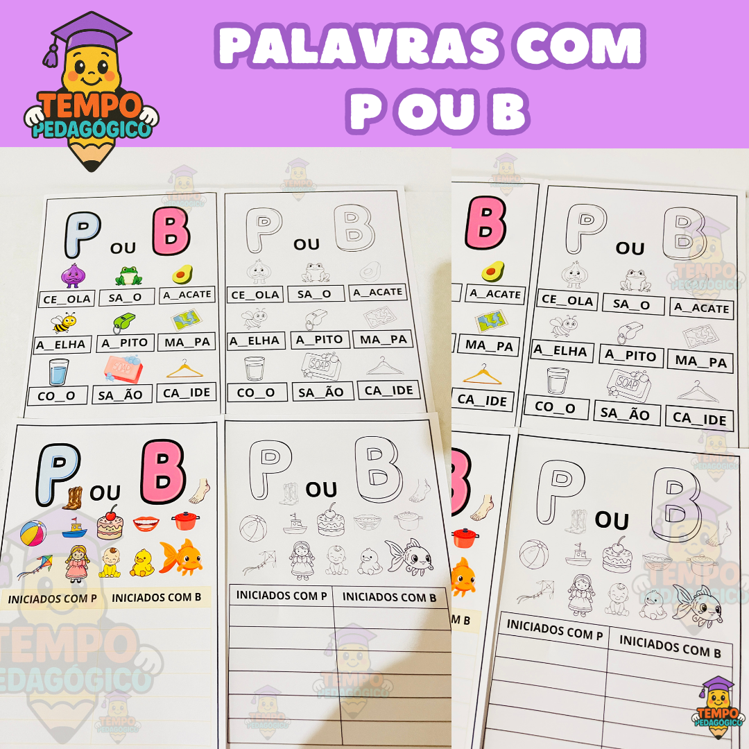 Palavras com P ou B