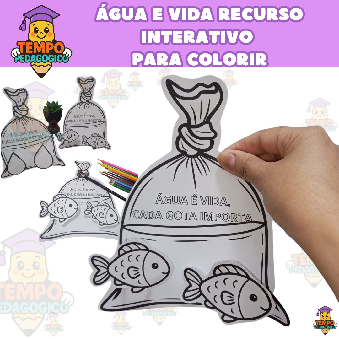 ÁGUA É VIDA: RECURSO INTERATIVO PARA COLORIR