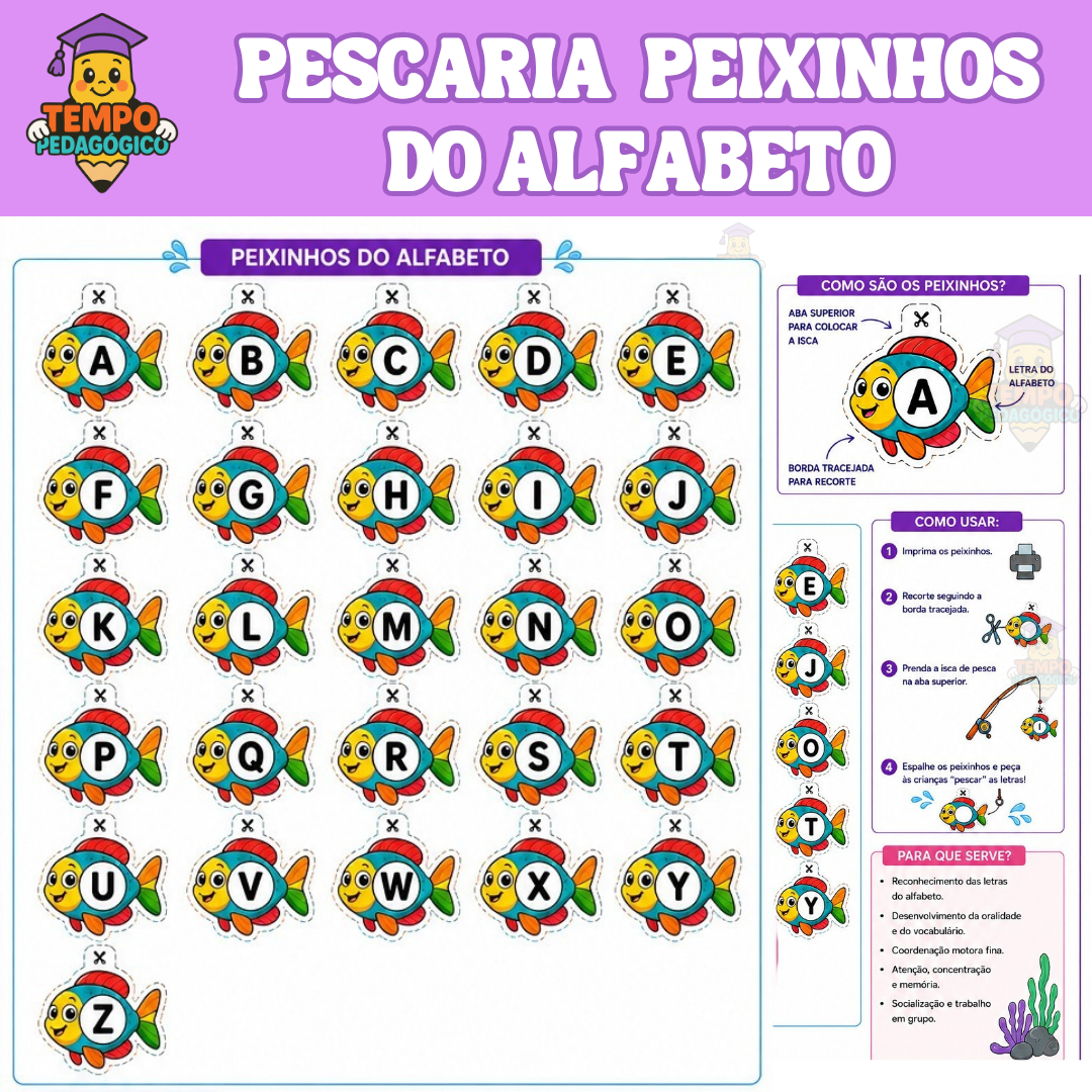 PESCARIA PEIXINHOS DO ALFABETO