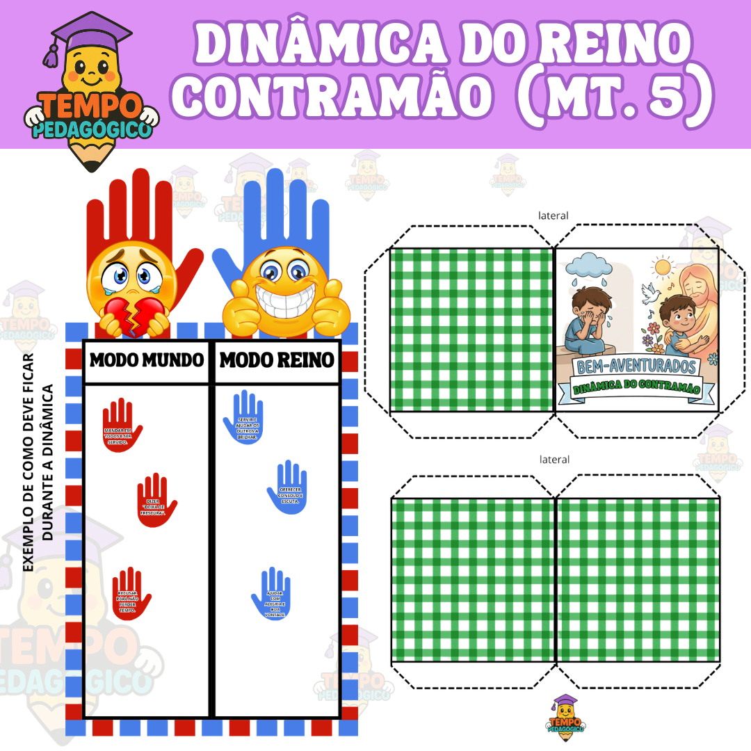 Dinâmica "O Reino do Contramão" (Mateus 5)