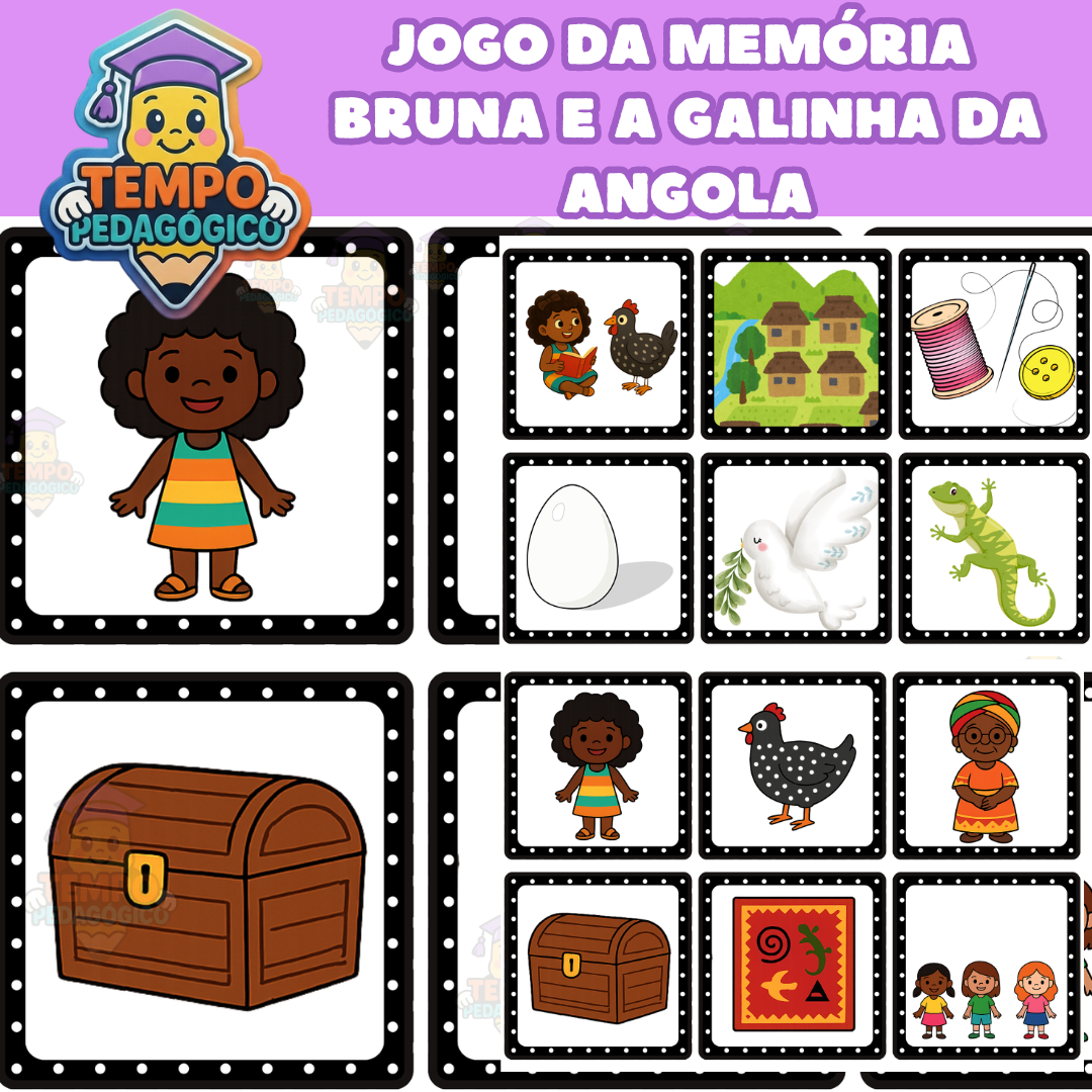 Jogo da Memória - Bruna e a Galinha da Angola