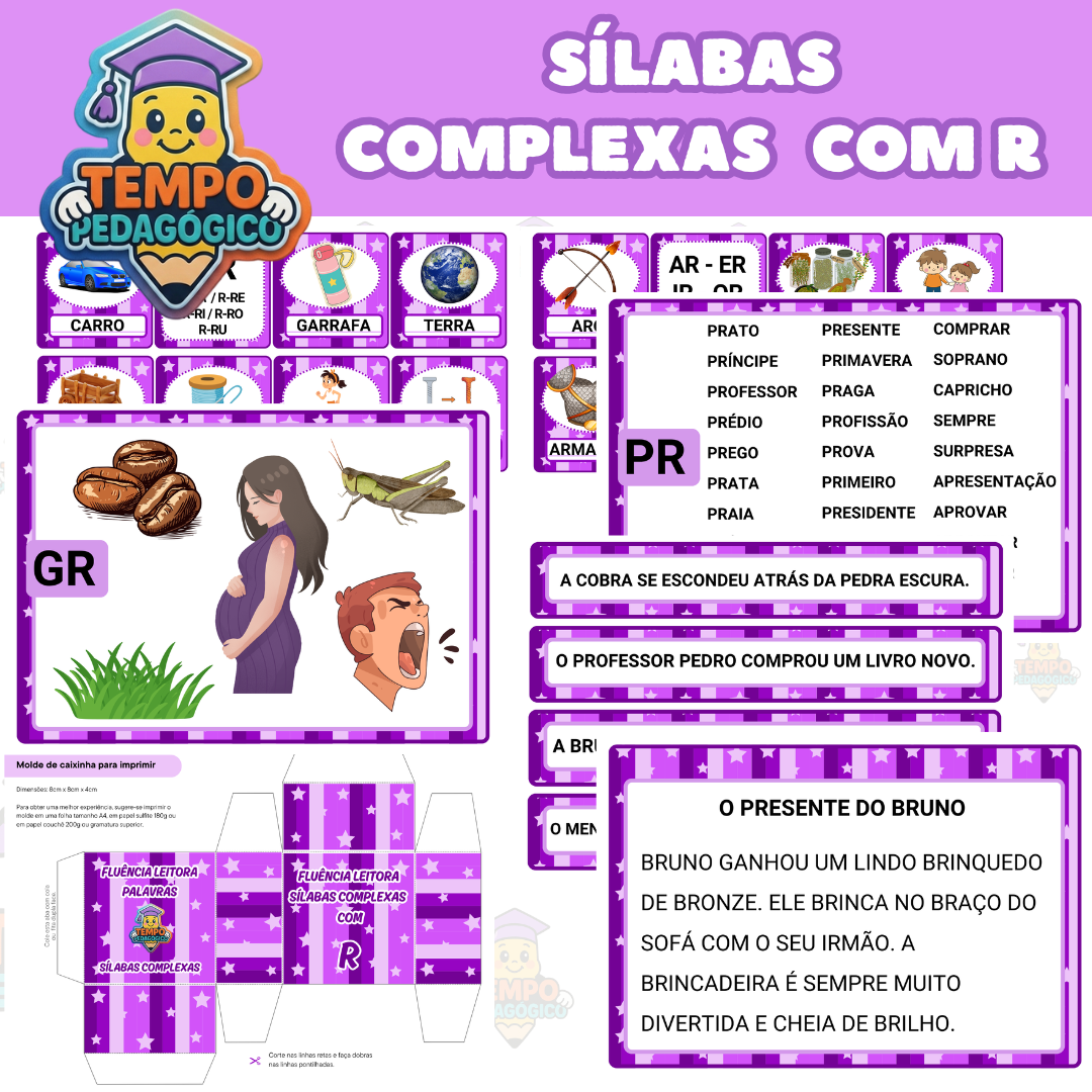 FLUÊNCIA LEITORA SÍLABAS COMPLEXAS   COM R