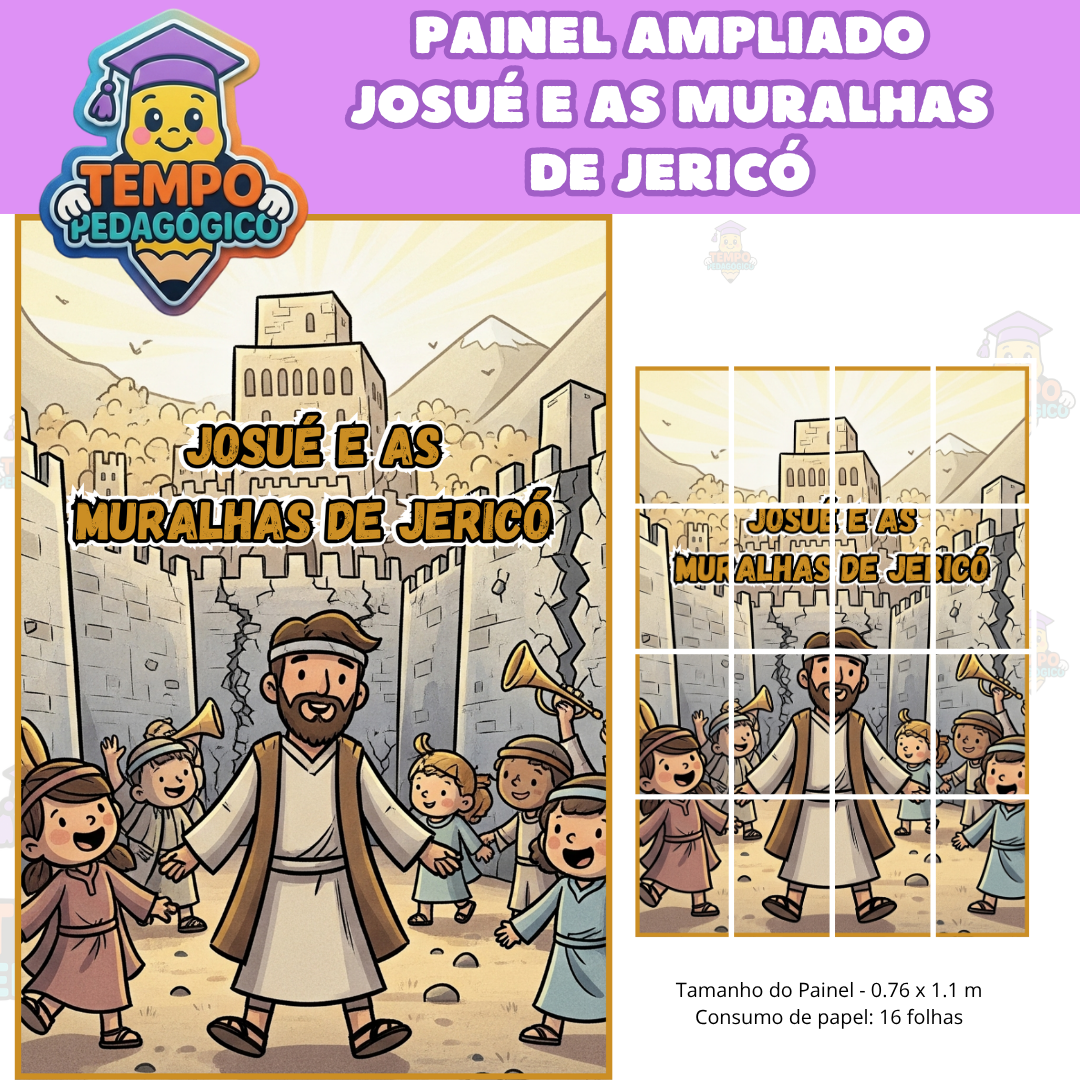 PAINEL AMPLIADO JOSUÉ E AS MURALHAS DE JERICÓ