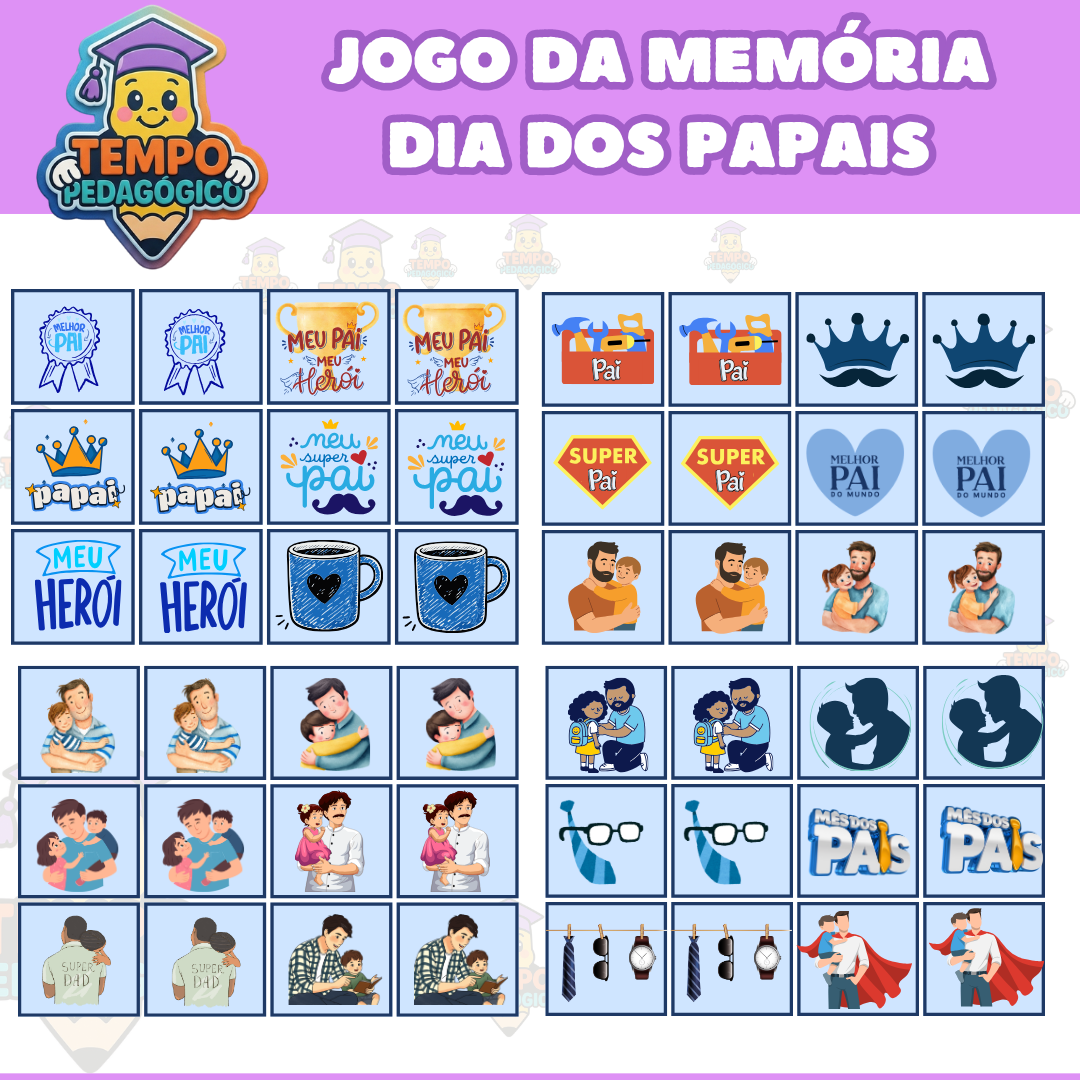 JOGO DA MEMÓRIA DIA DOS PAPAIS