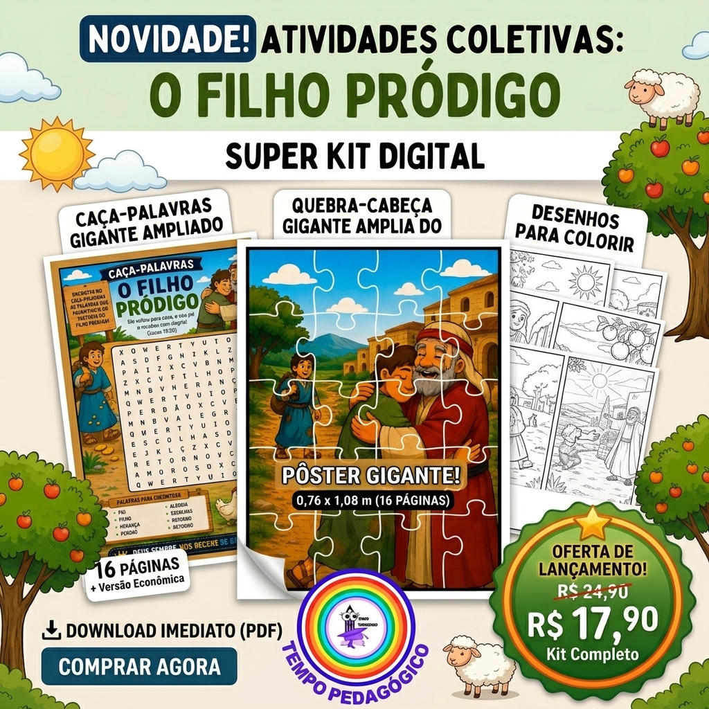 Combo Completo de Atividades Bíblicas - FILHO PRÓDIGO