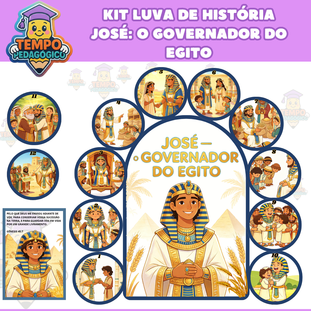 KIT LUVA DE HISTÓRIA - José, o Governador do Egito