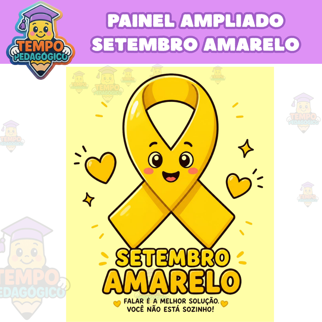 PAINEL AMPLIADO LAÇO SETEMBRO AMARELO
